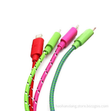 Round Fabric USB Cable for iPhone 5/5S